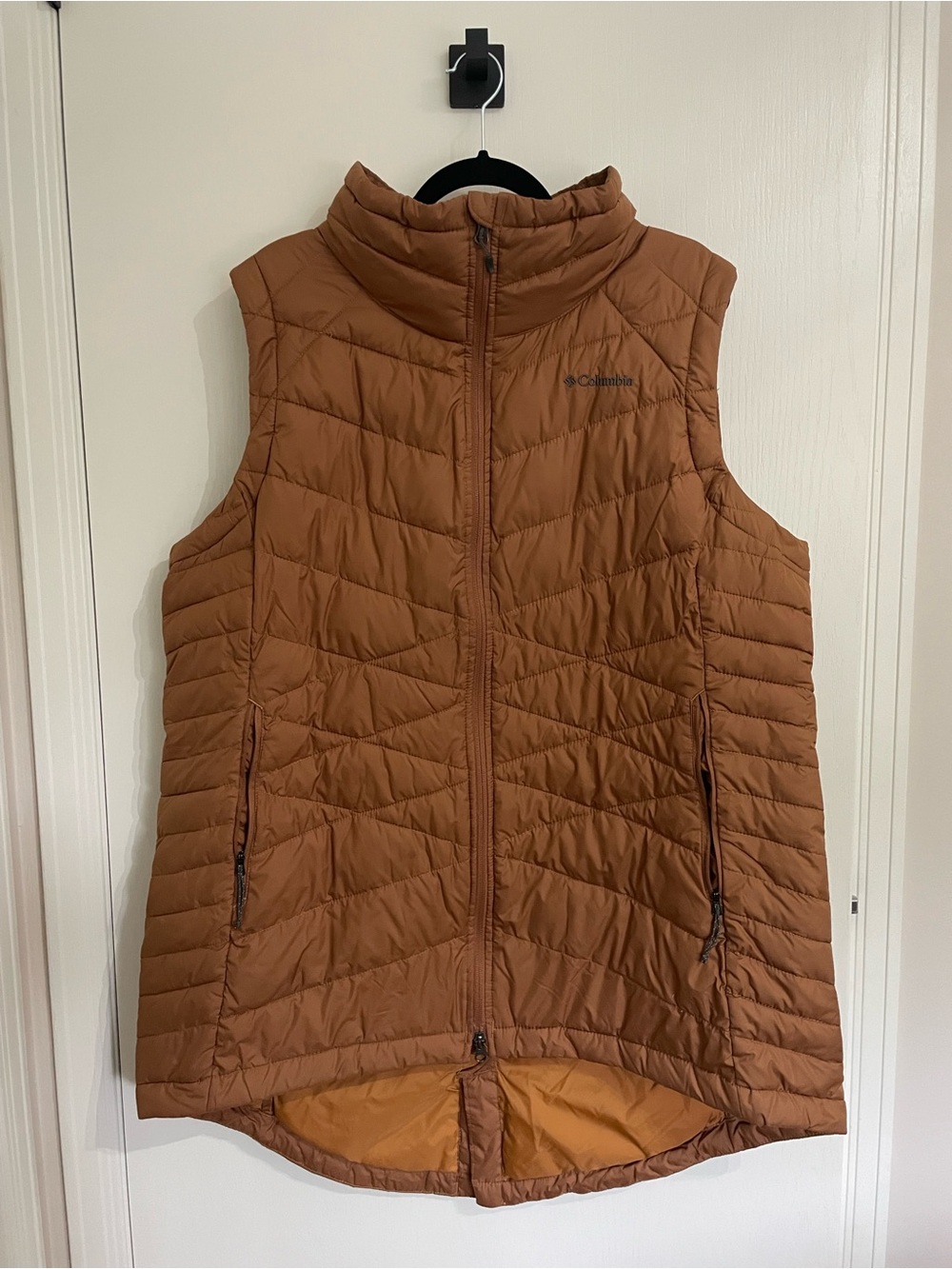 Columbia Women's 2X Omni Heat Rust Brown Quilted Packable Vest